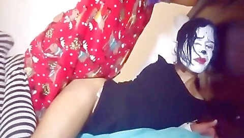 Maske and ready to get fucked by a