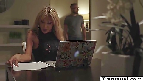 Blonde slutty sucks and fucks