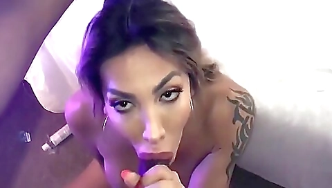 Blonde with huge tits and ready for cock